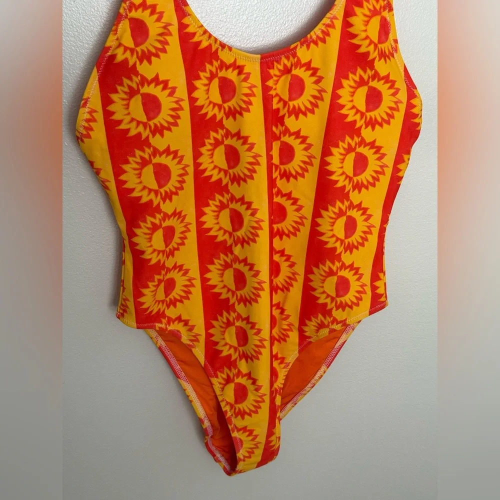 FREE PEOPLE It's Now Cool The Showtime Printed One-Piece Swimsuit